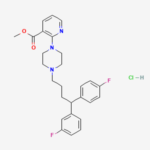 2-(4-(4,4-Bis-(4-fluorophenyl)butyl)-1-piperazinyl)-3-pyridinecarboxamide