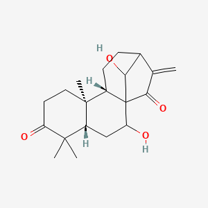 molecular formula C20H28O4 B1199004 7,14-Dihydroxykaur-16-ene-3,15-dione 