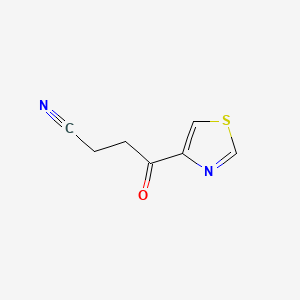 1-(4-Thiazolyl)-3-cyano-1-propanone