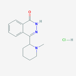 molecular formula C14H18ClN3O B1199014 4-(1-Methyl-2-piperidinyl)-1(2H)-phthalazinone hydrochloride CAS No. 80604-83-7