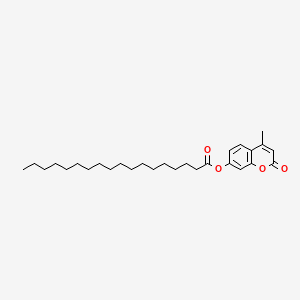 molecular formula C28H42O4 B1199015 4-Methylumbelliferyl stearate CAS No. 79408-85-8