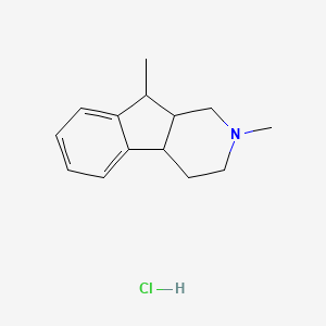2,3,4,4a,9,9a-Hexahydro-2,9-dimethyl-1H-indeno(2,1-c)pyridine hydrochloride