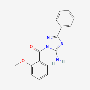 (5-Amino-3-phenyl-1,2,4-triazol-1-yl)-(2-methoxyphenyl)methanone
