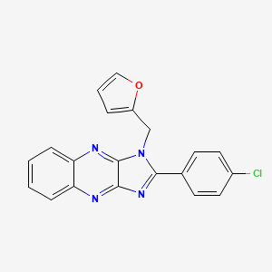2-(4-Chlorophenyl)-3-(2-furanylmethyl)imidazo[4,5-b]quinoxaline