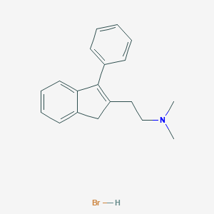 molecular formula C19H22BrN B119904 N,N-Dimethyl-3-phenyl-1H-indene-2-ethanamine hydrobromide CAS No. 20845-65-2