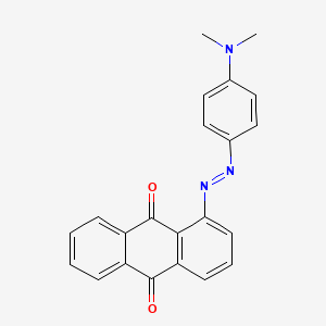 molecular formula C22H17N3O2 B11990435 9,10-Anthracenedione, 1-[[4-(dimethylamino)phenyl]azo]- CAS No. 47531-44-2