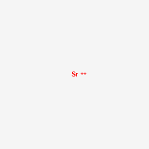 molecular formula Sr+2 B1199056 Strontium ion CAS No. 22537-39-9