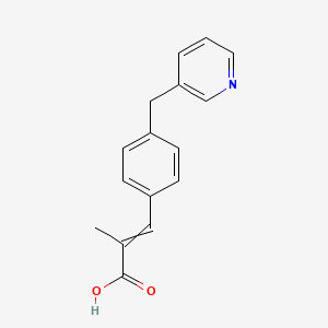 2-Methyl-3-[4-(pyridin-3-ylmethyl)phenyl]prop-2-enoic acid