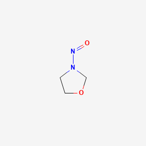 molecular formula C3H6N2O2 B1199061 N-Nitroso-1,3-oxazolidine CAS No. 39884-52-1