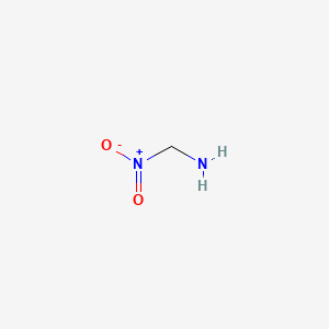 molecular formula CH4N2O2 B1199064 Nitromethanamine CAS No. 598-57-2