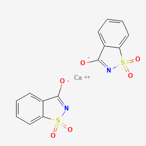 molecular formula C7H5CaNO3S B1199066 Calcium saccharin CAS No. 6485-34-3