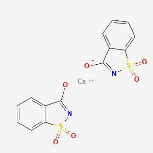 molecular formula C14H8CaN2O6S2 B1199066 钙糖精 CAS No. 6485-34-3