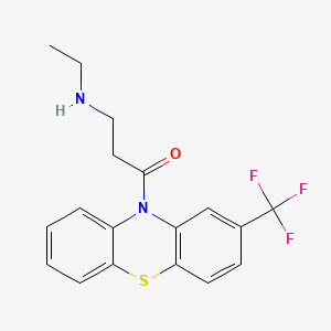 molecular formula C18H17F3N2OS B1199068 Deethylftoracizin CAS No. 57960-02-8