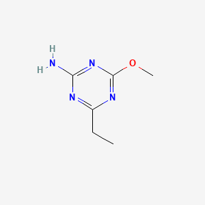 molecular formula C6H10N4O B1199076 4-乙基-6-甲氧基-1,3,5-三嗪-2-胺 CAS No. 701-78-0