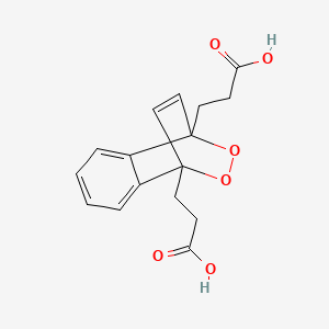 3-[8-(2-Carboxyethyl)-9,10-dioxatricyclo[6.2.2.02,7]dodeca-2,4,6,11-tetraen-1-yl]propanoic acid