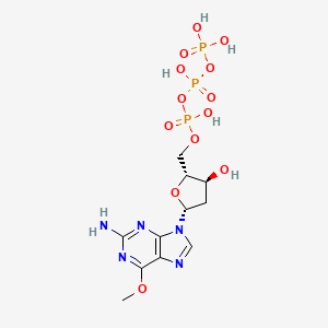 molecular formula C11H18N5O13P3 B1199081 O(6)-Methyldeoxyguanosine triphosphate CAS No. 63642-16-0