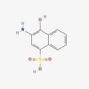 molecular formula C10H9NO4S B1199090 1-Naphthalenesulfonicacid, 3-amino-4-hydroxy- CAS No. 567-13-5