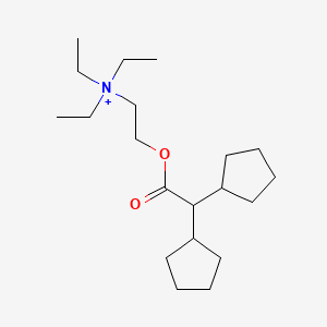 molecular formula C20H38NO2+ B1199098 Dipenine CAS No. 15518-72-6