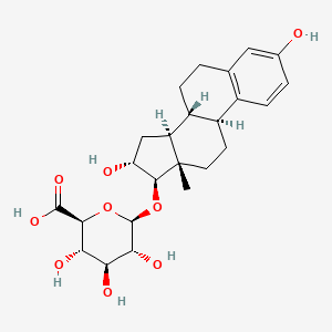 molecular formula C24H32O9 B1199131 16alpha,17beta-Estriol 17-(beta-D-glucuronide) CAS No. 7219-89-8