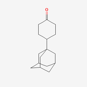 molecular formula C16H24O B11991326 4-(1-Adamantyl)cyclohexanone CAS No. 29799-09-5