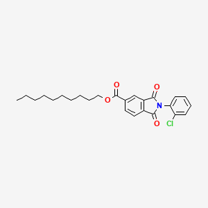 molecular formula C25H28ClNO4 B11991388 Decyl 2-(2-chlorophenyl)-1,3-dioxoisoindole-5-carboxylate 