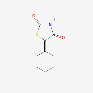 molecular formula C9H11NO2S B11991433 5-Cyclohexylidene-1,3-thiazolidine-2,4-dione 