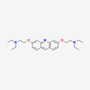 molecular formula C25H35N3O2 B1199145 3,6-Bis(2-(diethylamino)ethoxy)acridine CAS No. 79940-05-9