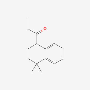 molecular formula C15H20O B1199148 1-(1,2,3,4-Tetrahydro-4,4-dimethyl-1-naphthalenyl)-1-propanone CAS No. 74499-60-8