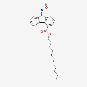 molecular formula C25H31NO3 B11991499 9-Hydroxyimino-9H-fluorene-4-carboxylic acid undecyl ester 