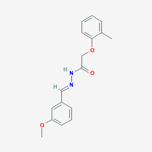 molecular formula C17H18N2O3 B11991512 N'-(3-Methoxybenzylidene)-2-(2-methylphenoxy)acetohydrazide CAS No. 300676-36-2