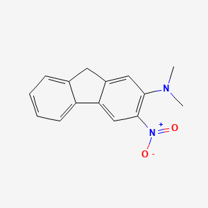 molecular formula C15H14N2O2 B11991536 2-Dimethylamino-3-nitrofluorene CAS No. 57105-64-3