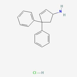 4,4-Diphenyl-2-cyclopentenylamine