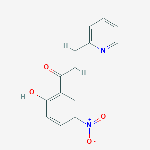 molecular formula C14H10N2O4 B11991591 1-(2-Hydroxy-5-nitrophenyl)-3-(2-pyridinyl)-2-propen-1-one 