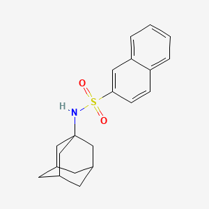 molecular formula C20H23NO2S B11991594 N-(1-Adamantyl)-2-naphthalenesulfonamide 
