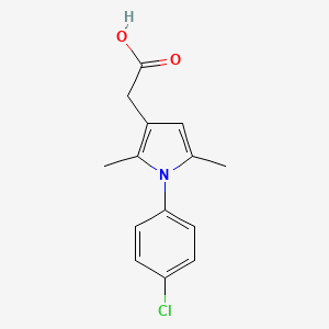 molecular formula C14H14ClNO2 B1199166 Clopirac CAS No. 42779-82-8
