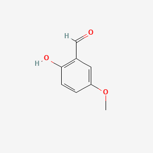 molecular formula C8H8O3 B1199172 2-Hydroxy-5-methoxybenzaldehyde CAS No. 672-13-9