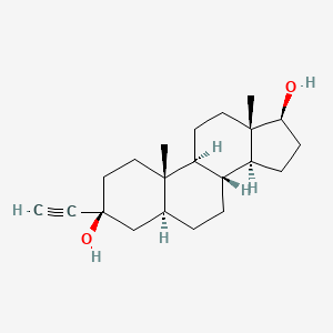 molecular formula C21H32O2 B1199185 3-Ethynylandrostane-3,17-diol, (3beta,5alpha,17beta)- CAS No. 10148-98-8