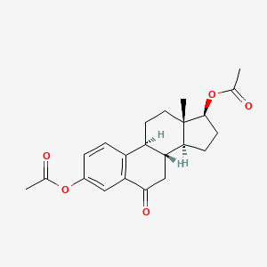 molecular formula C22H26O5 B1199186 6-Oxoestradiol diacetate CAS No. 3434-45-5