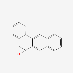 molecular formula C18H12O B1199191 Benz(3,4)anthra(1,2-b)oxirene, 1a,11b-dihydro- 