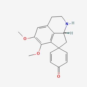 molecular formula C18H19NO3 B1199198 (+)-Stepharine 