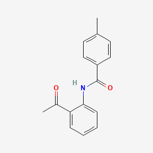 molecular formula C16H15NO2 B11991989 N-(2-acetylphenyl)-4-methylbenzamide CAS No. 710330-32-8