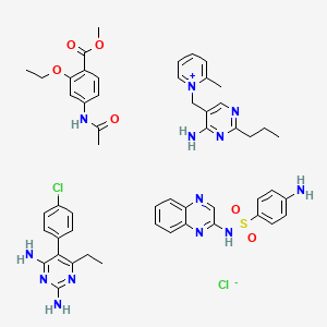 molecular formula C52H59Cl2N13O6S B1199200 Pancoxin plus CAS No. 59988-99-7