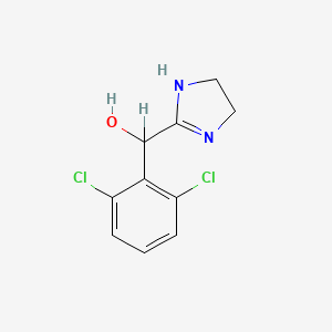 molecular formula C10H10Cl2N2O B1199202 (2,6-Dichlorophenyl)(4,5-dihydro-1h-imidazol-2-yl)methanol CAS No. 53103-46-1