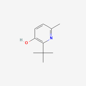 molecular formula C10H15NO B1199208 2-tert-Butyl-6-methyl-3-hydroxypyridine CAS No. 63688-35-7