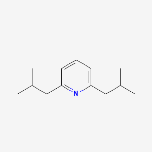 molecular formula C13H21N B11992169 Pyridine, 2,6-bis(2-methylpropyl)- CAS No. 883793-02-0