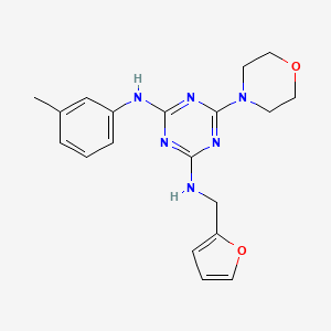N4-(2-furanylmethyl)-N2-(3-methylphenyl)-6-(4-morpholinyl)-1,3,5-triazine-2,4-diamine