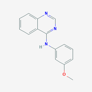 molecular formula C15H13N3O B1199226 N-(3-甲氧基苯基)喹唑啉-4-胺 