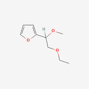 molecular formula C9H14O3 B1199229 2-(2-Ethoxy-1-methoxyethyl)furan 