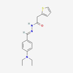 molecular formula C17H21N3OS B11992305 N'-(4-(Diethylamino)benzylidene)-2-(2-thienyl)acetohydrazide 