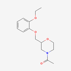molecular formula C15H21NO4 B1199231 Acetylviloxazine CAS No. 33585-04-5